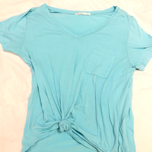 Tresics Tops - TIE FRONT FEMME SHORT SLEEVE